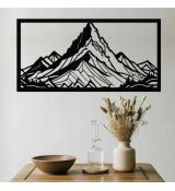 Abstraktné hory - drevený vyrezávaný obraz