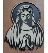 Drevený obraz Mária dvojvrstvový