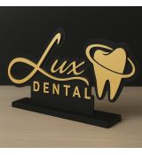 3D logo na podstavci personalizované 60cm šírka 3D dvojvrstvové plastové 3mm